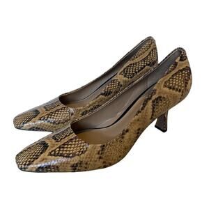 Sam Edelman Rika Pumps size US 7 Snakeskin print Kitten Heels